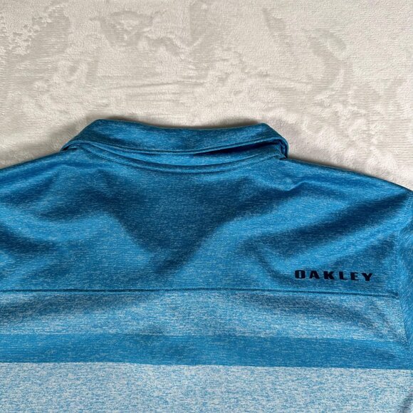 Oakley Hydrolix Polo Shirt Men Size L Short Sleeve Regular Fit Stretch Golf EUC - Picture 10 of 10